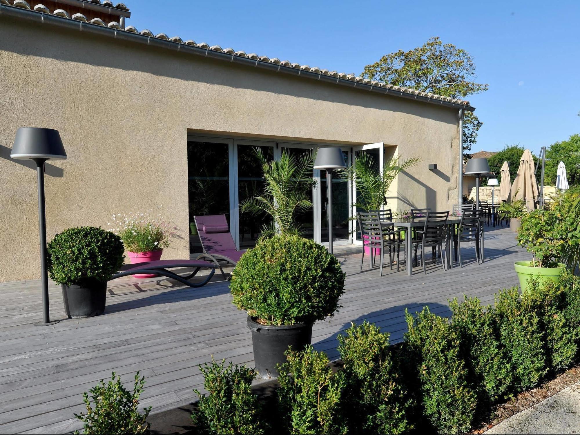 Saint-Pey-de-Castets Logis- Hotel Spa Restaurant L'Epicurial מראה חיצוני תמונה